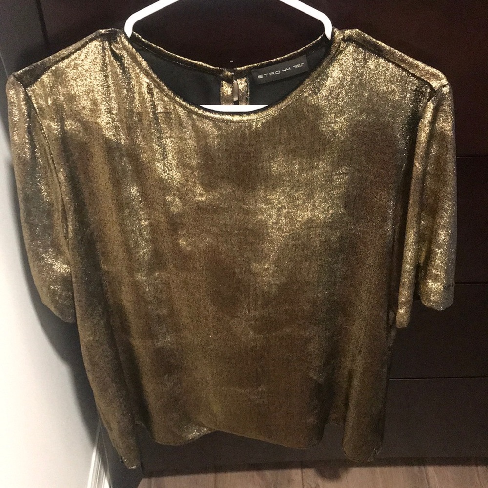 ETRO Citrine Velvet Top